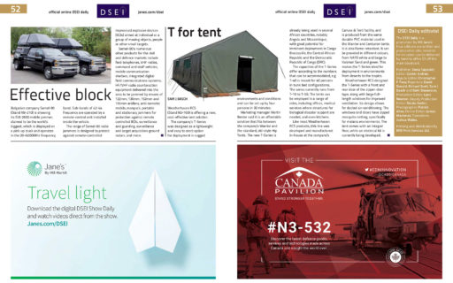 DSEI 2019 Show Daily – T for Tent